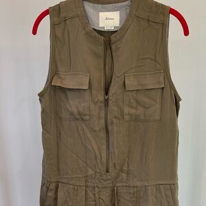 Elevenses Khaki Sleeveless Jumpsuit